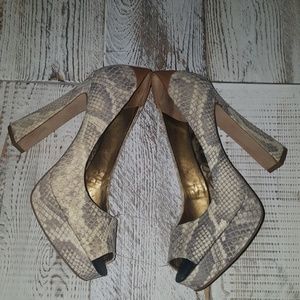 Sam Edelman Snakeskin Pattern Size 8.5